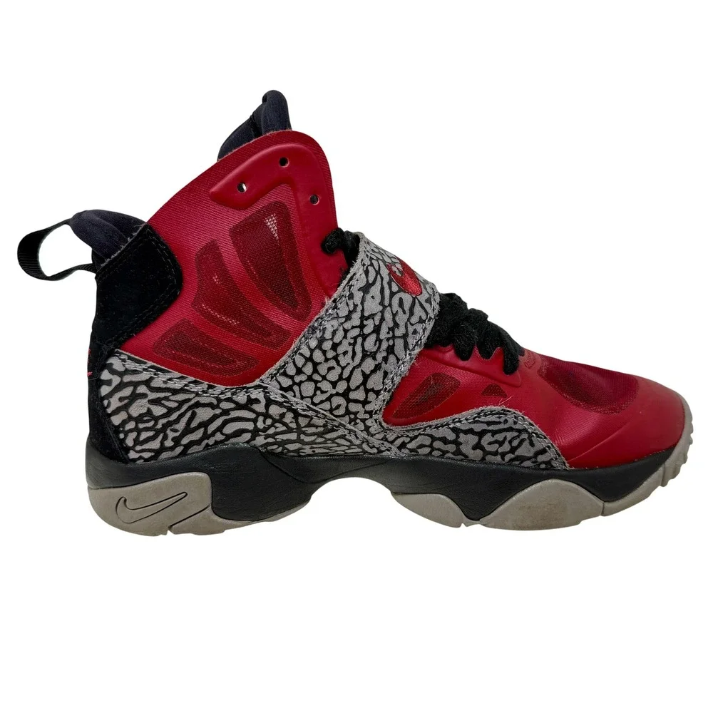 Nike Air Stepback Alabama Crimson Tide PE Red Elephant Print 685527-601 Mens 7Y